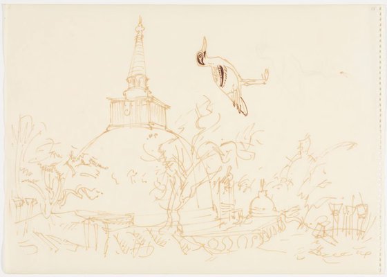 Alternate image of Sketchbook, Sri Lanka by Donald Friend