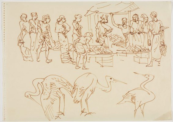 Alternate image of Sketchbook, Sri Lanka by Donald Friend