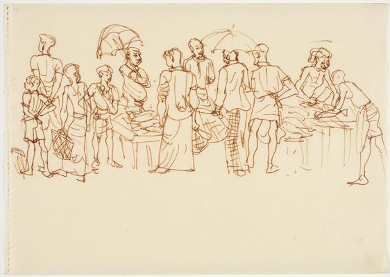 Alternate image of Sketchbook, Sri Lanka by Donald Friend