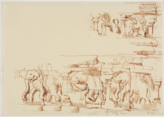 Alternate image of Sketchbook, Sri Lanka by Donald Friend