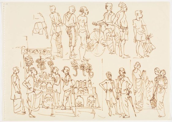 Alternate image of Sketchbook, Sri Lanka by Donald Friend