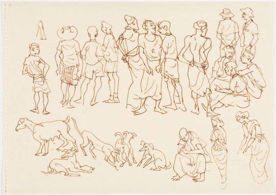 Alternate image of Sketchbook, Sri Lanka by Donald Friend
