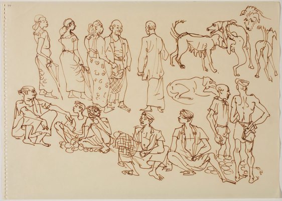 Alternate image of Sketchbook, Sri Lanka by Donald Friend