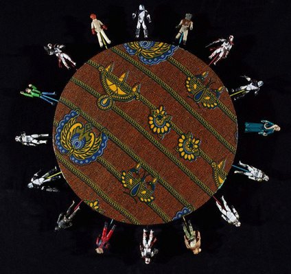 Alternate image of Alien toy painting by Yinka Shonibare