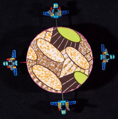 Alternate image of Alien toy painting by Yinka Shonibare