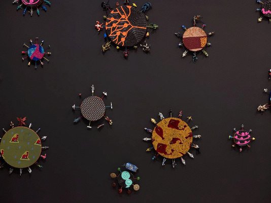 Alternate image of Alien toy painting by Yinka Shonibare