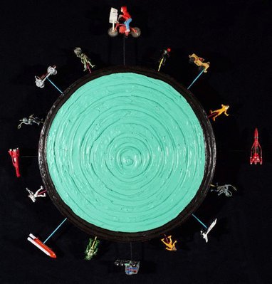 Alternate image of Alien toy painting by Yinka Shonibare
