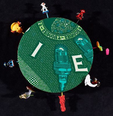 Alternate image of Alien toy painting by Yinka Shonibare