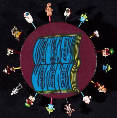 Alternate image of Alien toy painting by Yinka Shonibare
