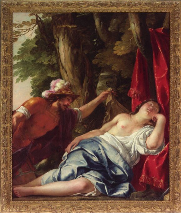 Mars and the vestal virgin, (1638) by Jacques Blanchard