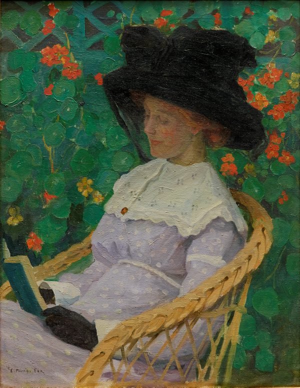 Nasturtiums, (circa 1912) by E Phillips Fox