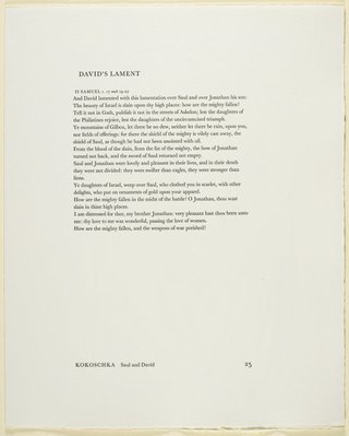 Alternate image of 25. David's lament by Oskar Kokoschka