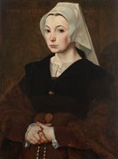 Portrait of a young woman, 1541 by The Master of the 1540s
