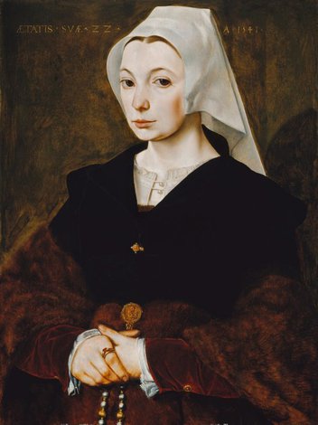 Portrait of a young woman, 1541 by The Master of the 1540s