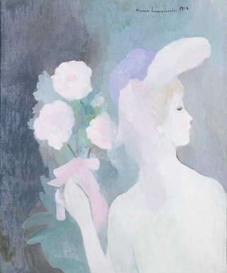 AGNSW collection Marie Laurencin Woman with bouquet (1924) 562.1987