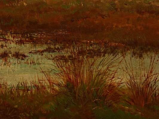 Alternate image of A waterhole on the Hawkesbury River by Julian Ashton