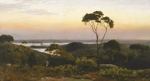 Sydney from the North Shore, 1888 by C.H. Hunt
