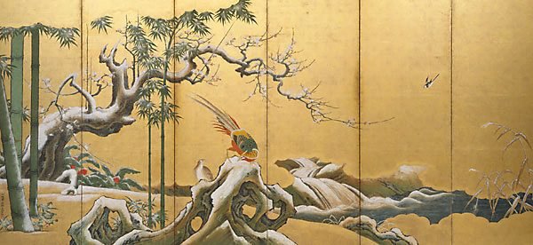 Alternate image of Pine, bamboo and plum blossom by Kanō Einō
