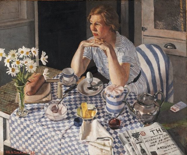Breakfast piece, (1936) by Herbert Badham