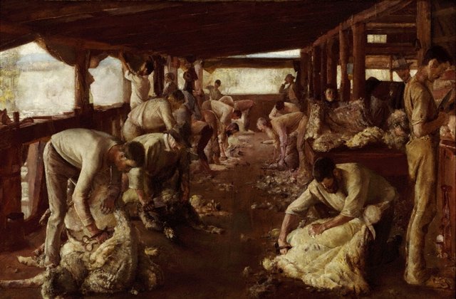 The Golden Fleece, (1894) by Tom Roberts