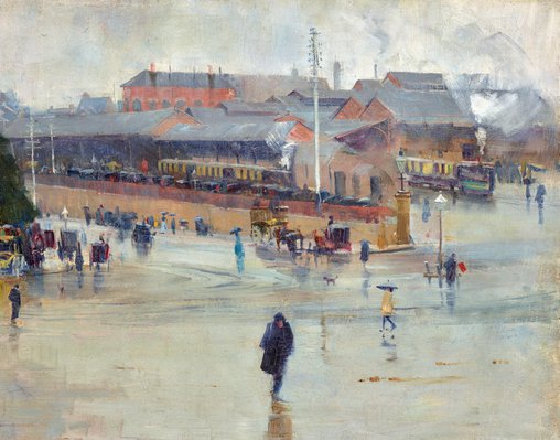 Alternate image of The railway station, Redfern by Arthur Streeton