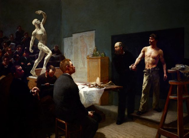 The anatomy class at the École des beaux-arts, (1888) by François Sallé