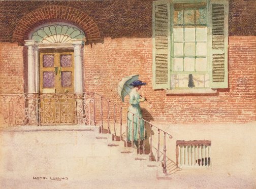 An image of The doctor's house, Windsor by Lionel Lindsay
