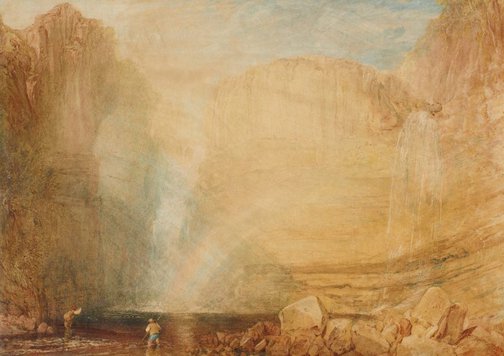 An image of High force, Fall of the Tees, Yorkshire by Joseph Mallord William Turner