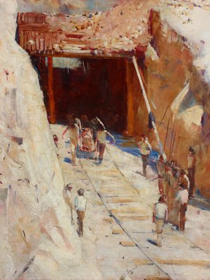 Alternate image of Fire's on by Arthur Streeton