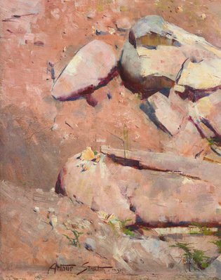 Alternate image of Fire's on by Arthur Streeton