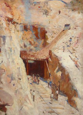 Alternate image of Fire's on by Arthur Streeton