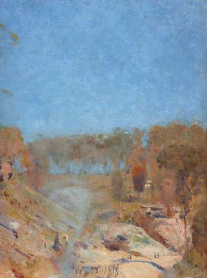 Alternate image of Fire's on by Arthur Streeton
