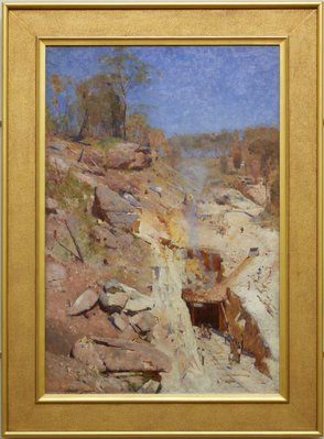 Alternate image of Fire's on by Arthur Streeton
