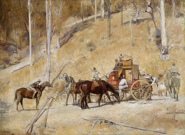Bailed up, (1895, 1927) by Tom Roberts