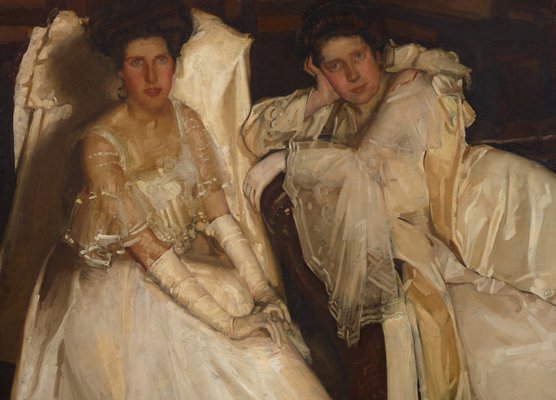 Alternate image of Two girls in white by Hugh Ramsay