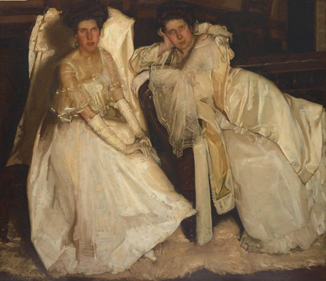 Alternate image of Two girls in white by Hugh Ramsay