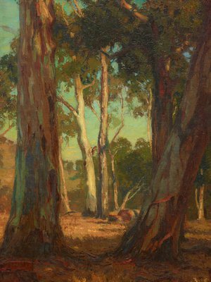 Alternate image of Hauling timber by Hans Heysen