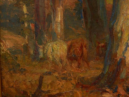 Alternate image of Hauling timber by Hans Heysen