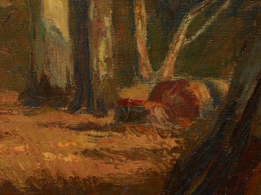 Alternate image of Hauling timber by Hans Heysen