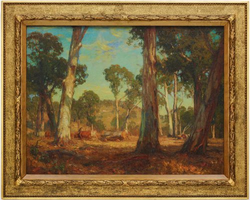 Alternate image of Hauling timber by Hans Heysen