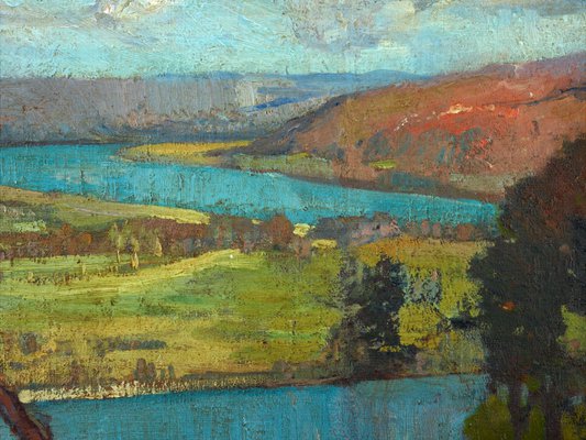 Alternate image of Hawkesbury landscape by Sydney Long