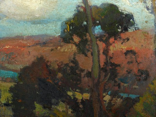 Alternate image of Hawkesbury landscape by Sydney Long