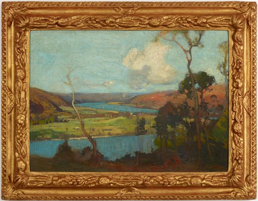 Alternate image of Hawkesbury landscape by Sydney Long