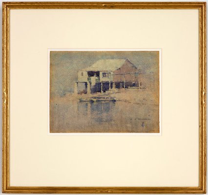 Alternate image of The boat house by J J Hilder