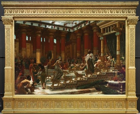 The visit of the Queen of Sheba to King Solomon, (1890) by Sir Edward John Poynter