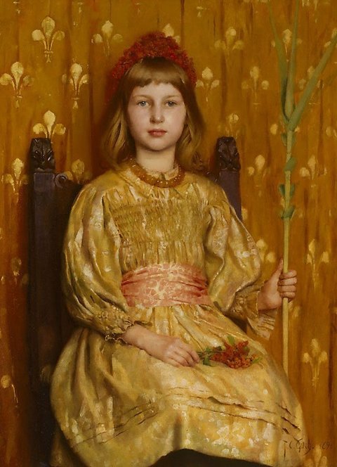 My crown and sceptre, (1891) by Thomas Cooper Gotch