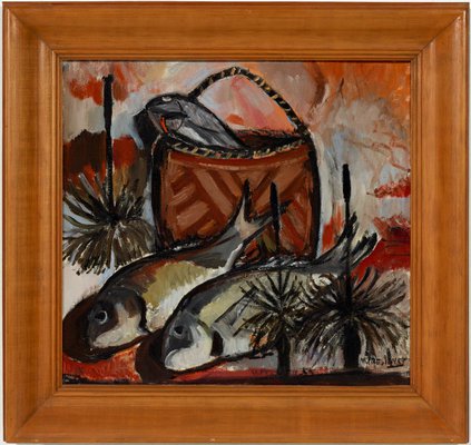 Alternate image of Fish and blackboys by Margaret Preston
