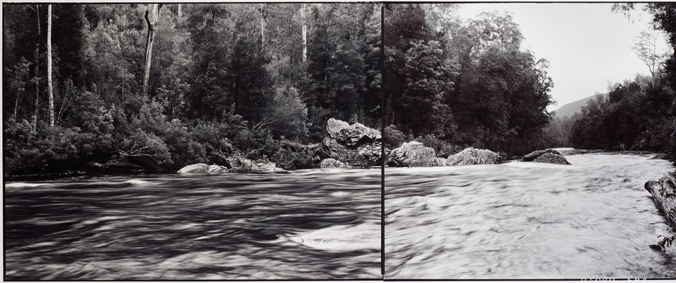 Alternate image of Murchison River and debris before flooding of Lake Murchison, Tasmania by David Stephenson
