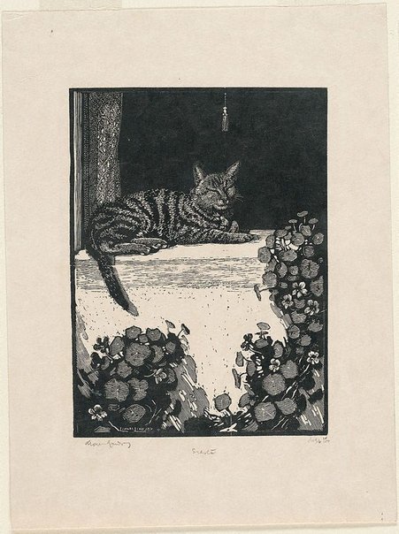 An image of Siesta by Lionel Lindsay