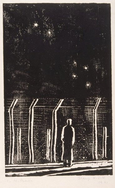 An image of Desolation, Internment camp, Orange, NSW by Ludwig Hirschfeld-Mack